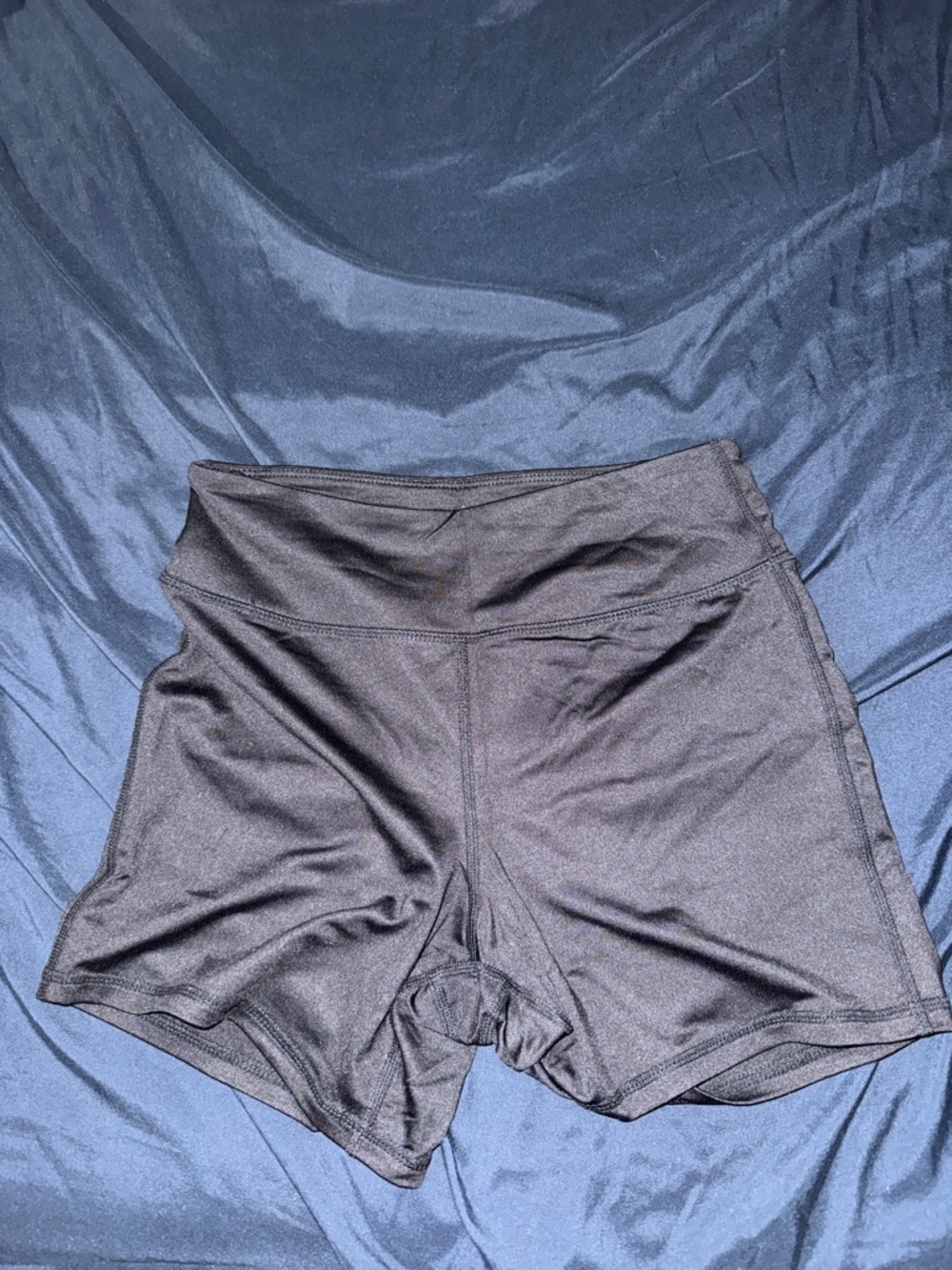 High-Waist Women's Active Shorts in Black